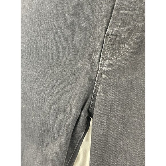 Mother Jeans Size 24 Insider Crop Step Fray Guilty Racer Black Stripe Revolve - Picture 7 of 11